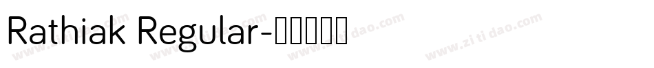 Rathiak Regular字体转换